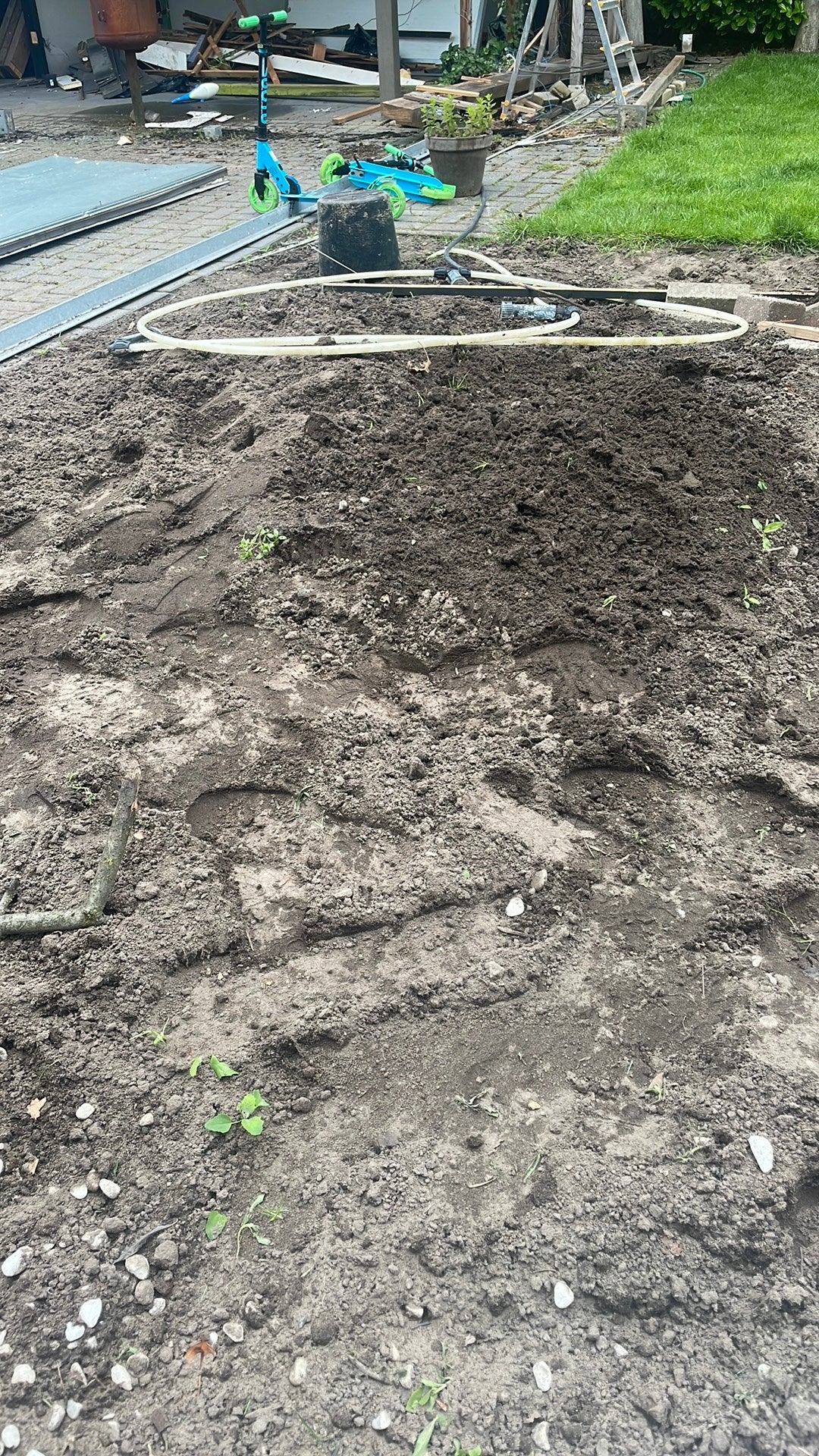 Gezeefd zwart zand 1 kuub (+-), Tuin en Terras, Zand, Ophalen, Zo goed als nieuw, Overige typen