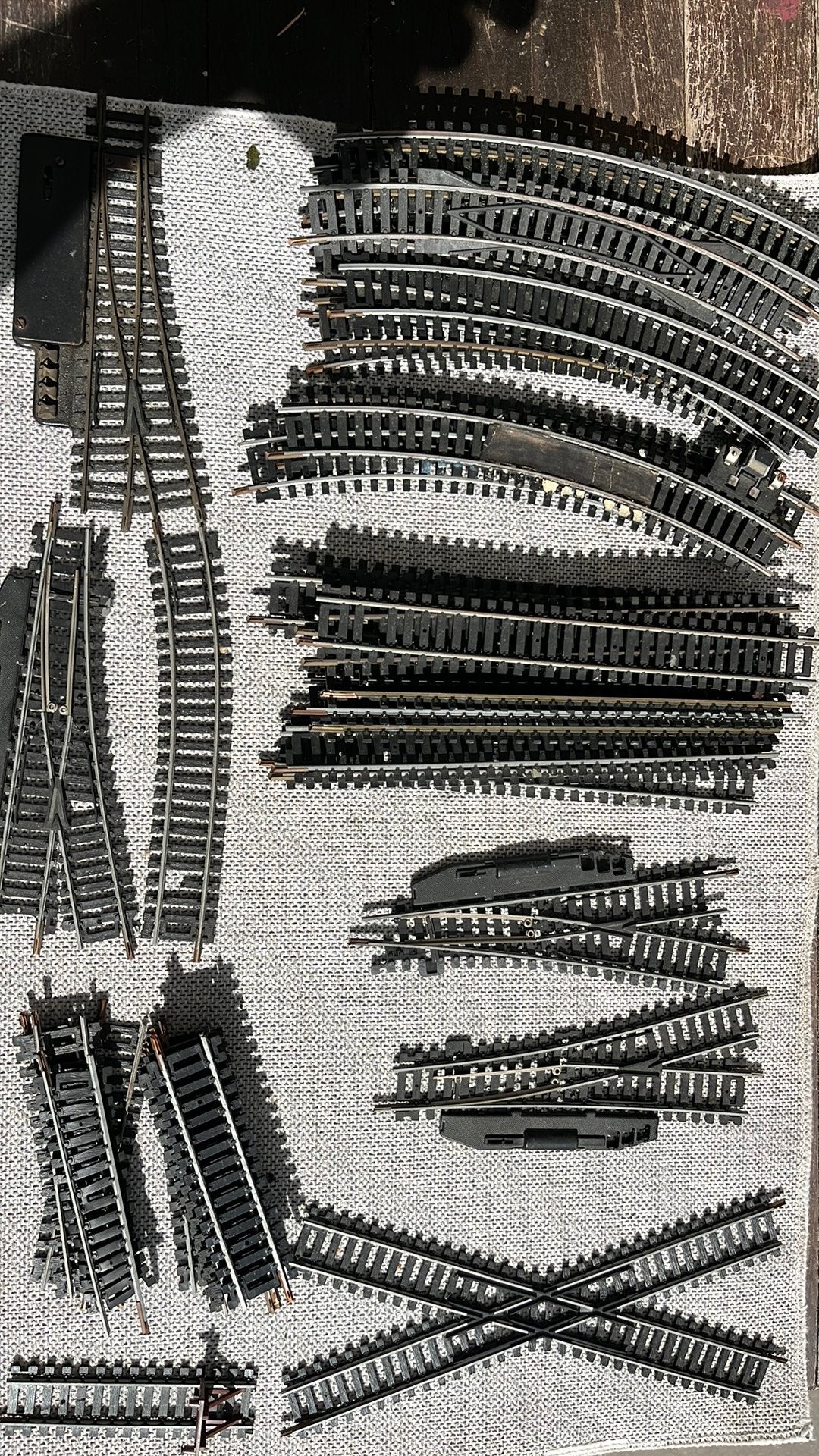 Spoorrails en wissels., Ophalen, Gelijkstroom, Trix, Rails