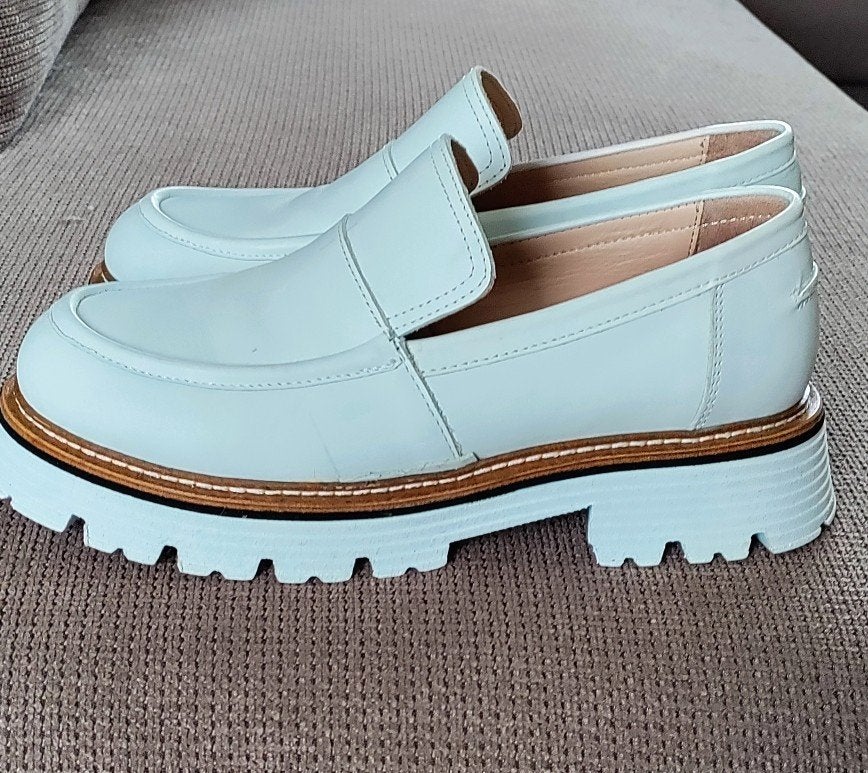Nieuwe Dames Witte Loafers, echt leer, maat 37, Nieuw, Ophalen of Verzenden, Wit, Instappers