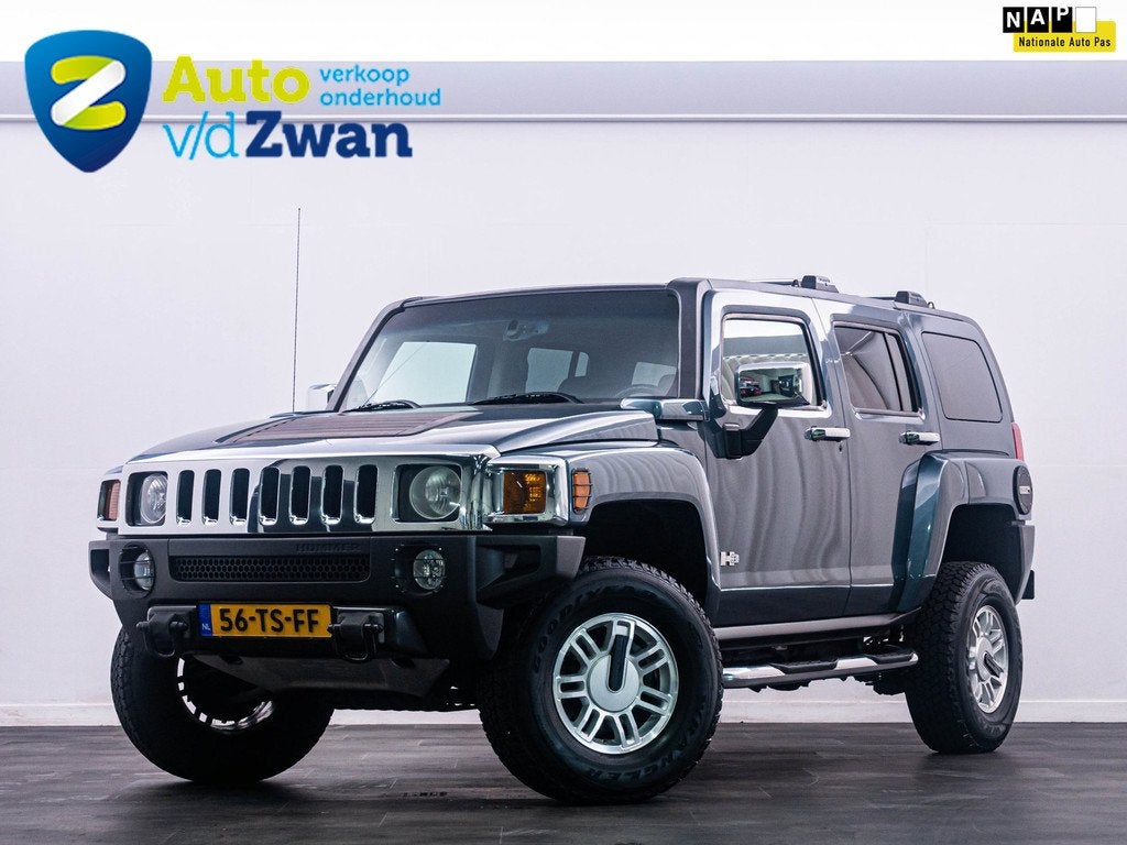 Hummer H3 3.5 Executive Pano/Stoelverw/Leer/NAP Perfect OH!, Auto's, Hummer, Gebruikt, 138 €/maand, Bedrijf, Vierwielaandrijving