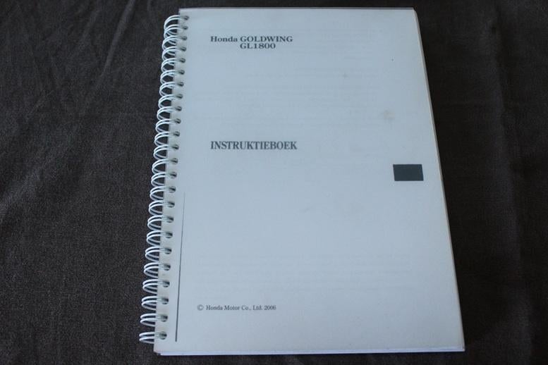 Honda GL1800 Goldwing 2006 instructie boekje, Ophalen of Verzenden, Honda