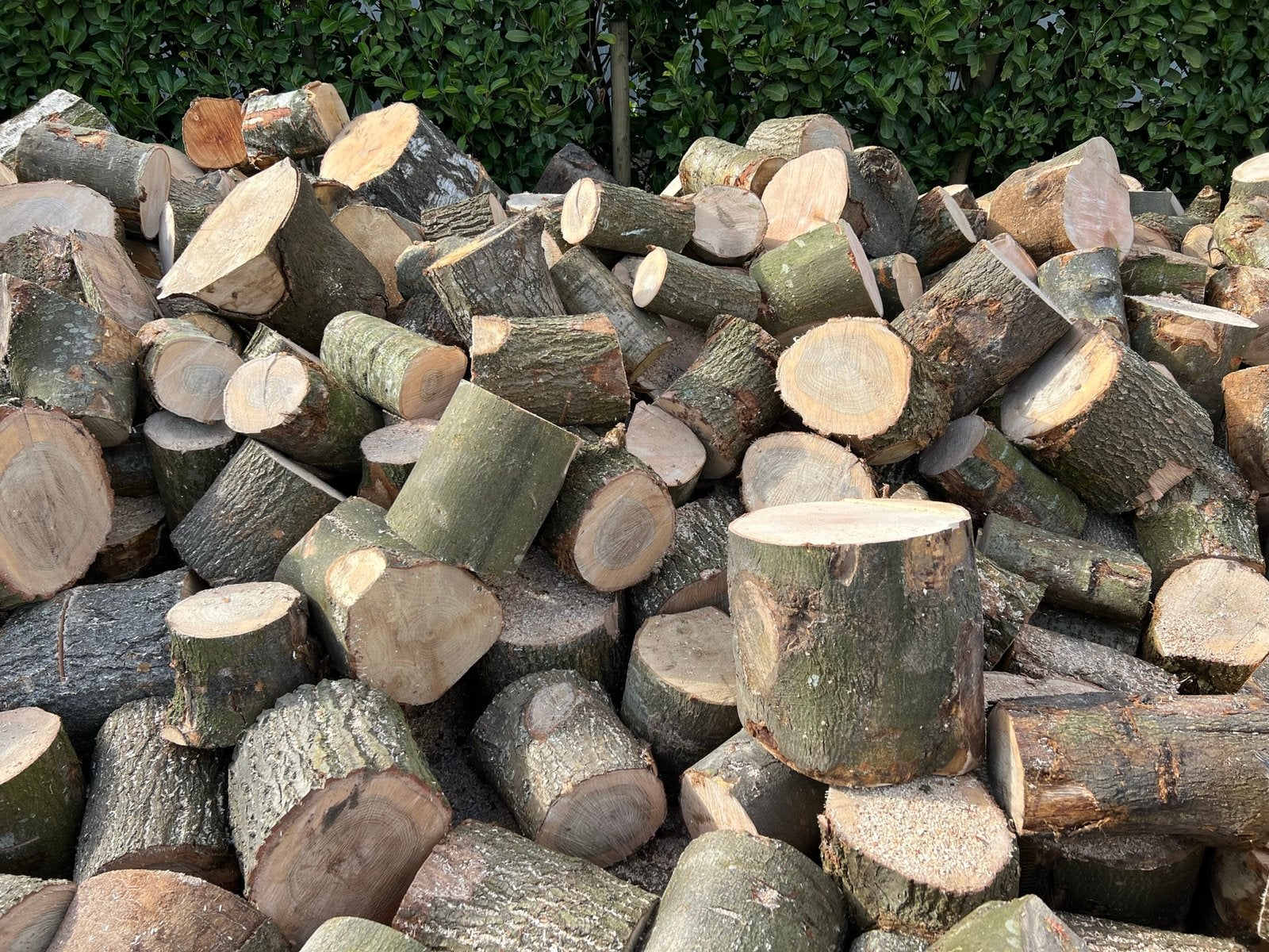 Dikke vracht 4,8 kuub eiken essen haardhout thuisbezorgd, Minder dan 3 m³, Verzenden