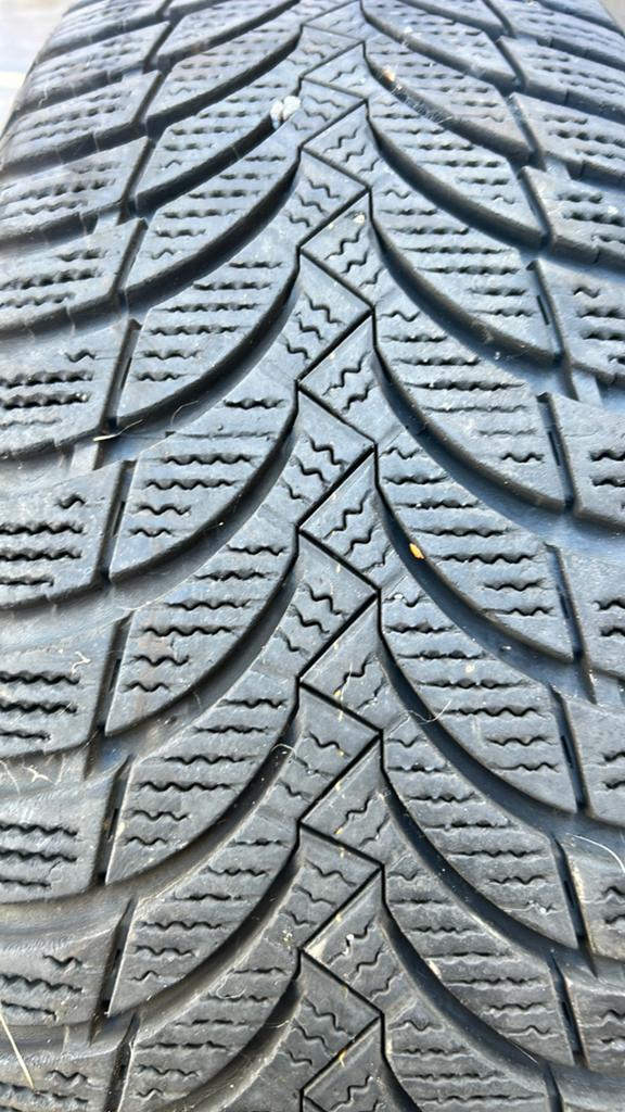 Winterbanden met stalen velgen 195/65 R15, Ophalen, Gebruikt