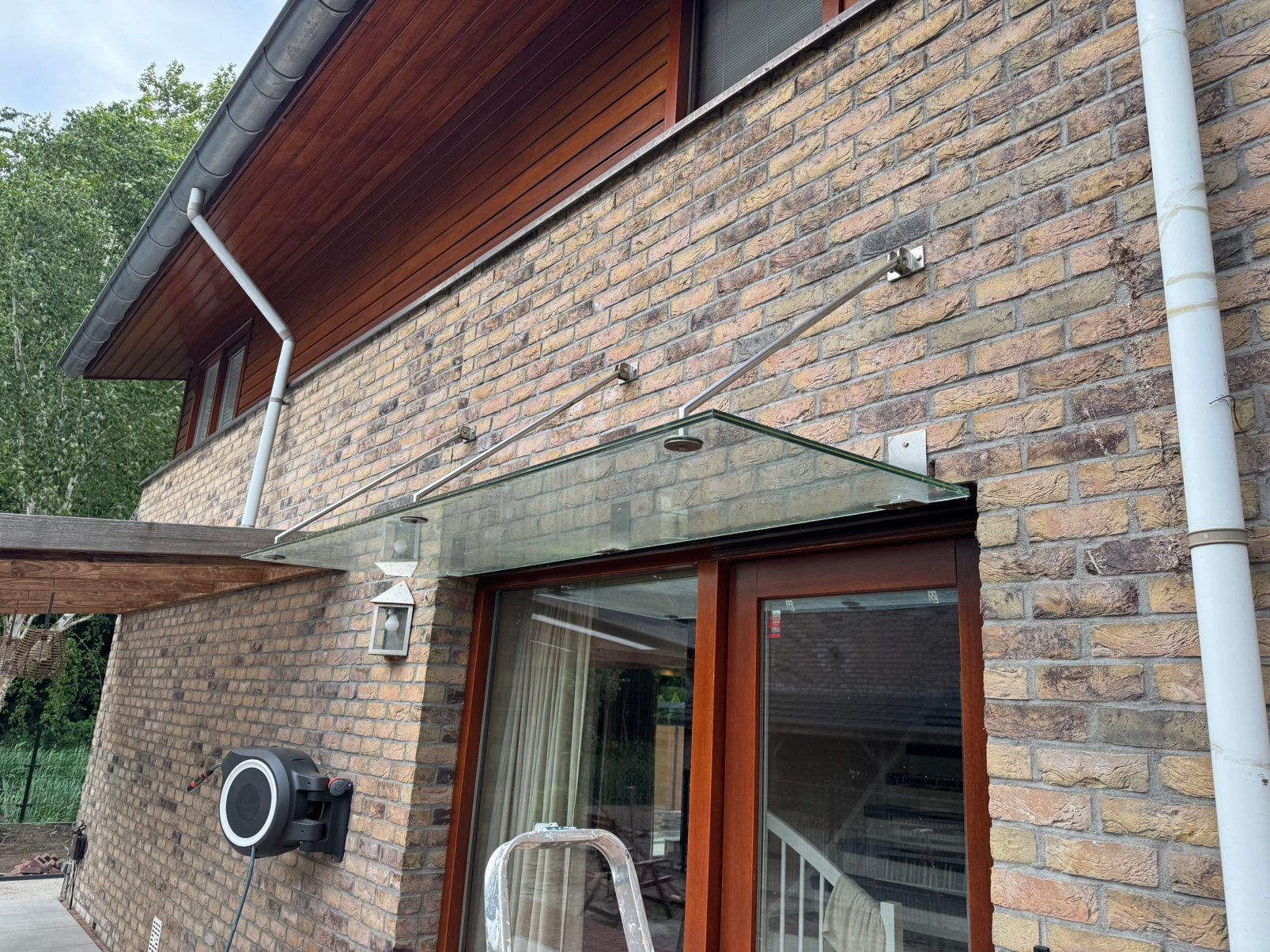 Glazen afdak/luifel voor deur of raam, Ophalen, Gebruikt, Overige typen, Minder dan 250 cm