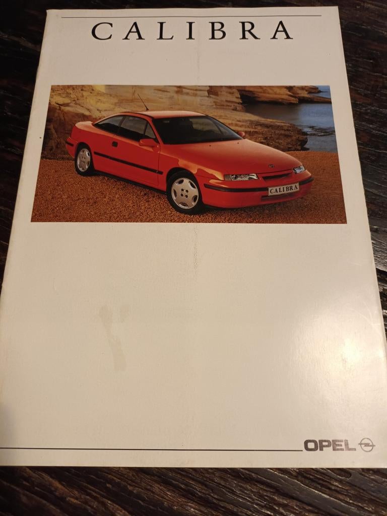 Opel Calibra folder Duitstalig inclusief prijslijst 1992, Ophalen of Verzenden, Gelezen, Opel