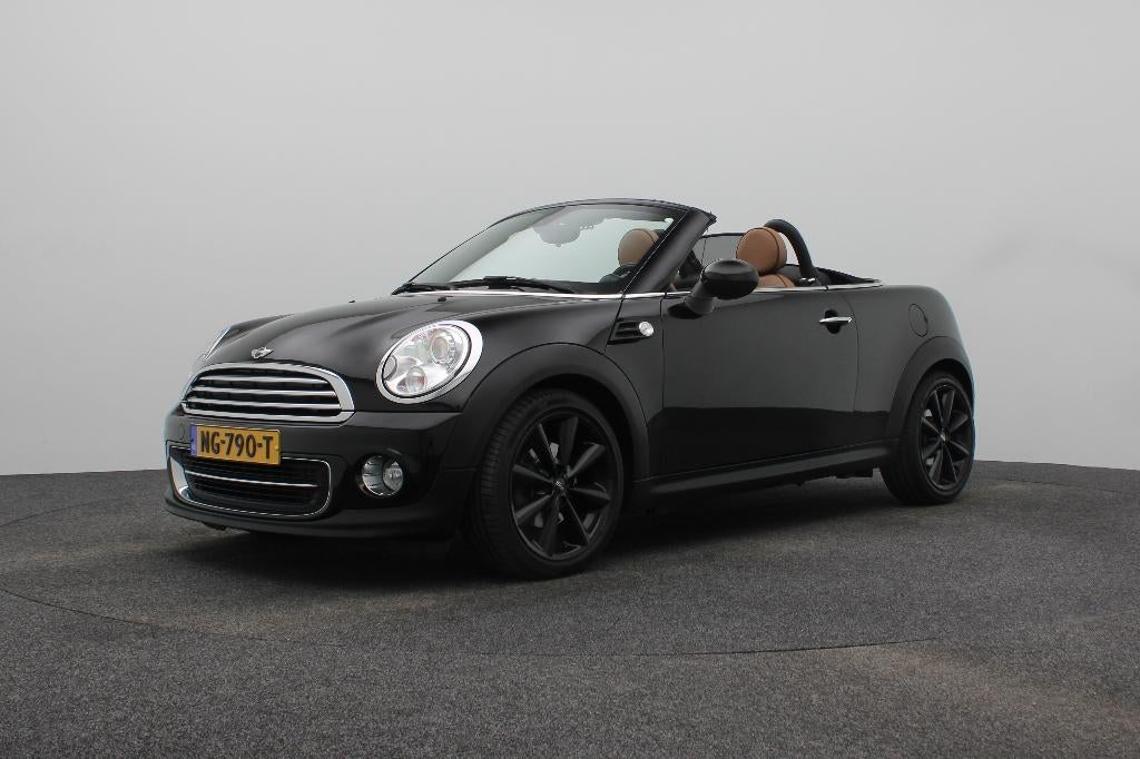 Mini 1.6 Cooper Roadster 2012 Zwart  | Nette Staat |  Cabrio, Auto's, Mini, Voorwielaandrijving, Euro 5, 4 cilinders, 0 kg