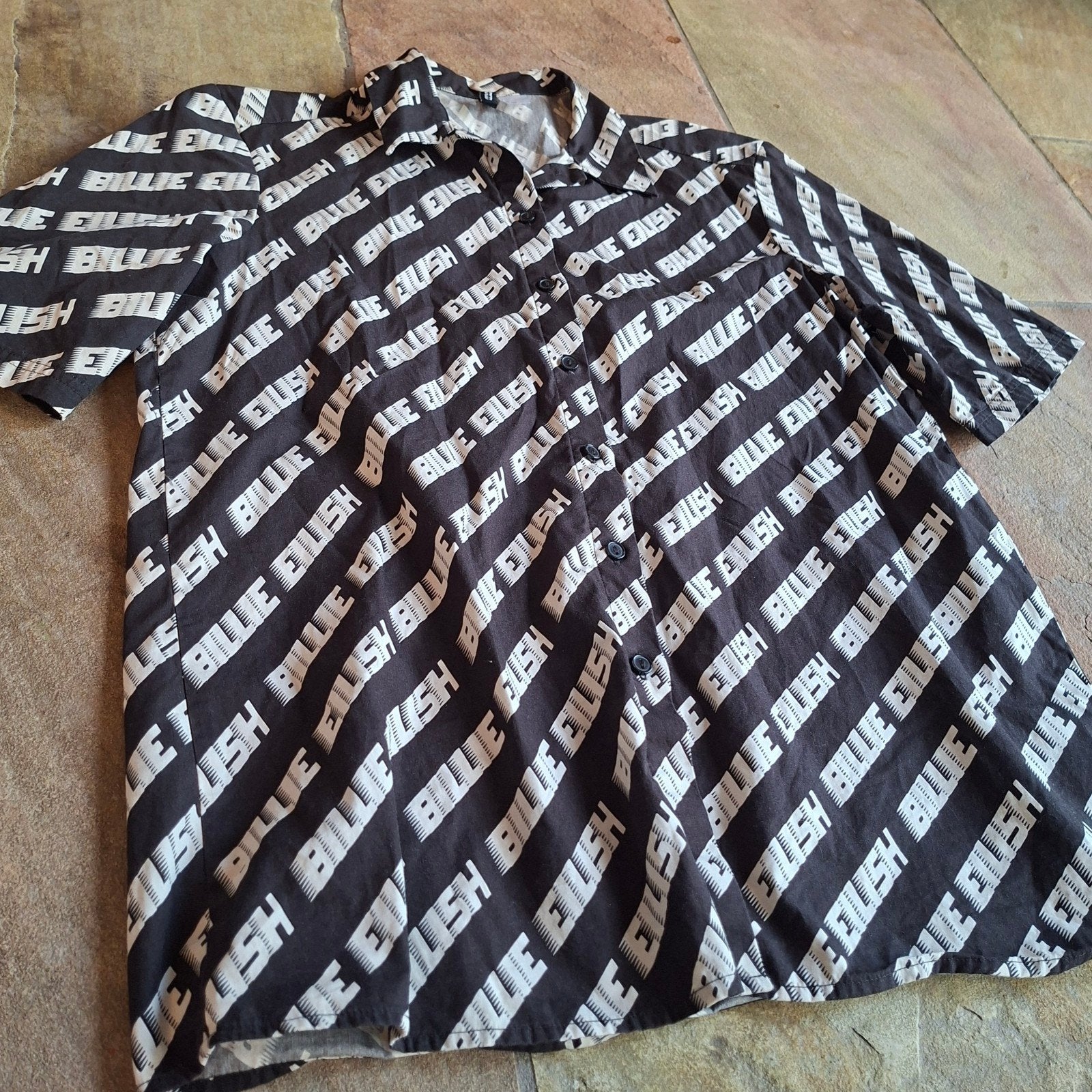 Billie Eilish overhemd - Maat XXS, Zwart, Nieuw, Ophalen of Verzenden, H& M