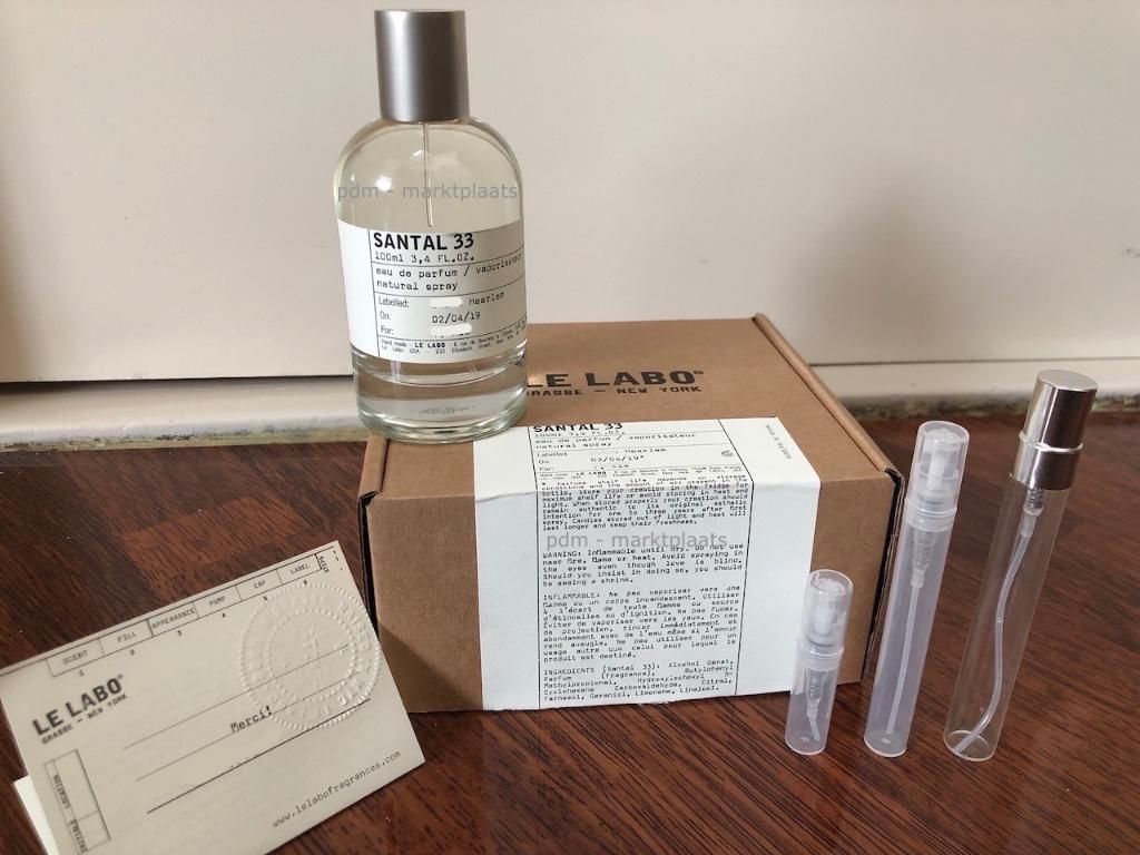 Le Labo santal 33 - 2ml - 5ml - 10ml, Sieraden, Tassen en Uiterlijk, Uiterlijk | Parfum, Zo goed als nieuw, Ophalen of Verzenden