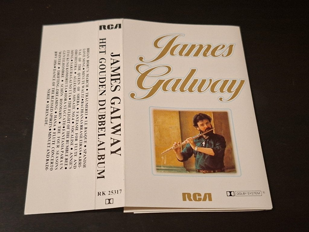 JAMES GALWAY - HET GOUDEN DUBBELALBUM (MC), Cd's en Dvd's, Overige genres, 1 bandje, Ophalen of Verzenden, Zo goed als nieuw