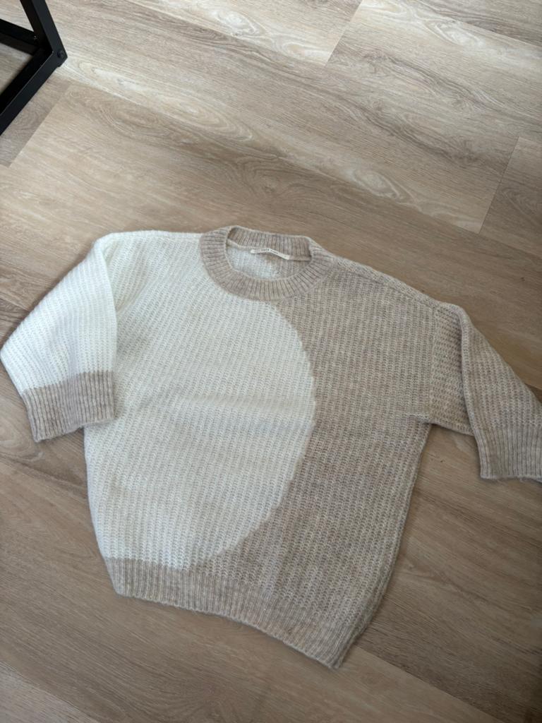 Yaya trui driekwart mouw maat 40, Kleding | Dames, Ophalen of Verzenden, Zo goed als nieuw, Maat 42/44 (L), Beige