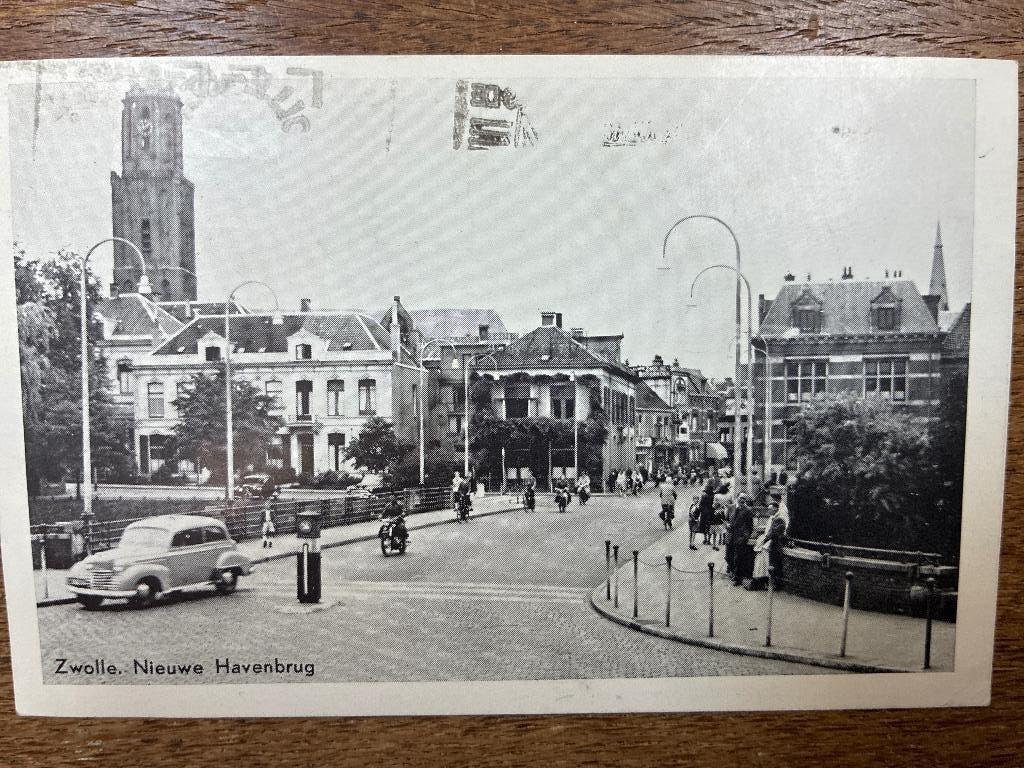 Ansichtkaart Zwolle Nieuwe Havenbrug, Verzenden, 1960 tot 1980, Gelopen, Overijssel