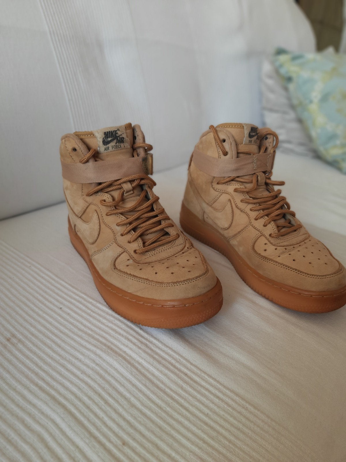 Nike Air Force 1 High LV8 GS maat: 38.5, Ophalen of Verzenden, Zo goed als nieuw, Groen, Sneakers of Gympen