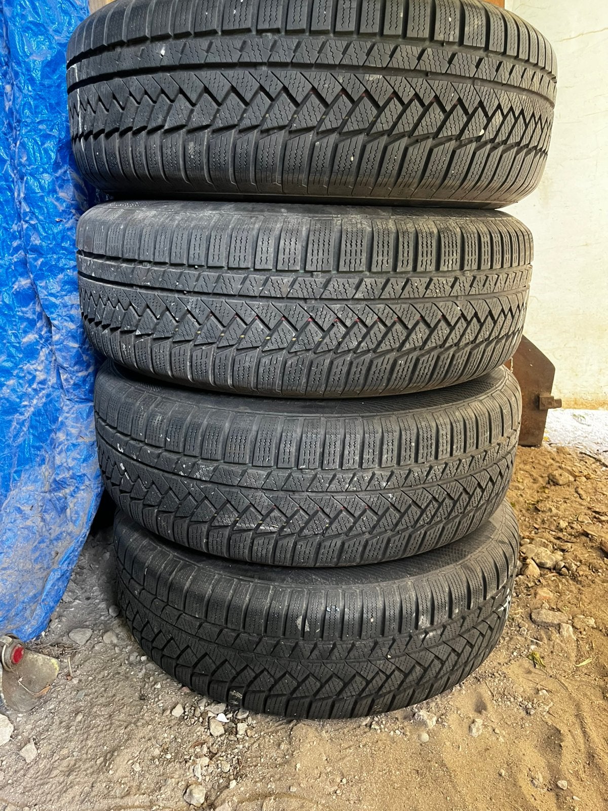 4x Continental WinterContact TS 850P, Ophalen, 16 inch, Winterbanden, Band(en)