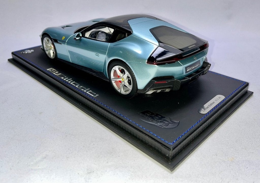 Ferrari 12 Cilindri Celeste Trevi 1:18 P18248E BBR, Ophalen of Verzenden, Nieuw, Auto, Overige merken