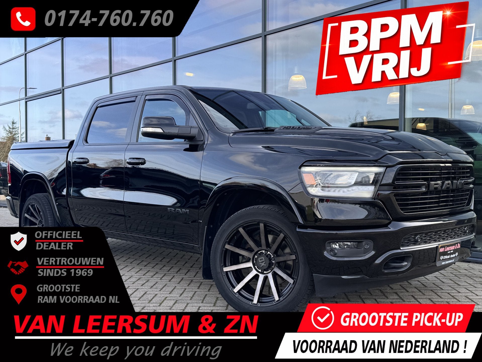 Dodge Ram 1500 5.7 V8 4x4 Crew Cab Laramie Sport | Alpine |, Automaat, Gebruikt, 5654 cc, 402 pk