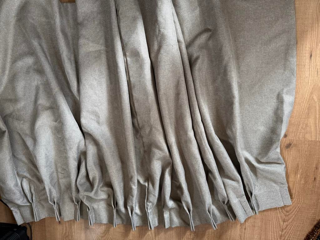 Verduisteringsgordijnen - Grijs/Beige, Ophalen of Verzenden, Nieuw, Grijs