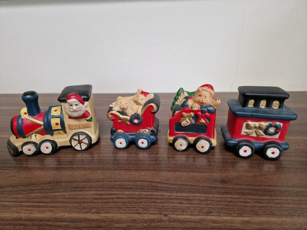 decoratieve kersttrein, Ophalen of Verzenden, Zo goed als nieuw