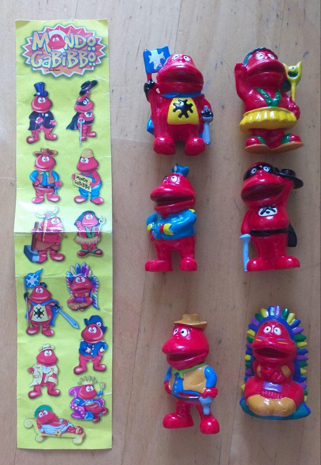 Mondo Gabibbo figuurtjes, Ophalen of Verzenden, Zo goed als nieuw