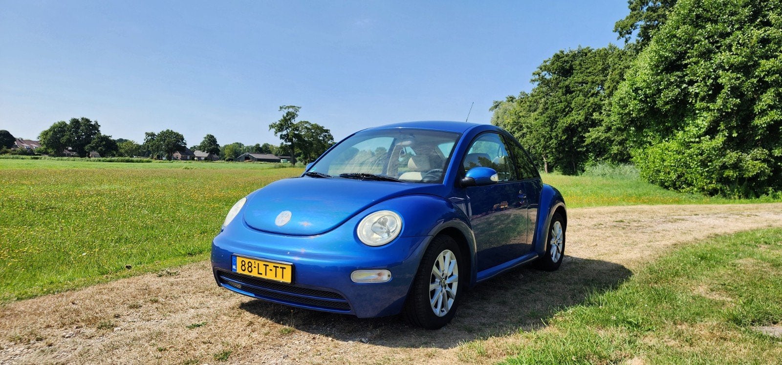 Volkswagen Beetle (Kever) 1.6 75KW 2003 Blauw, Stof, Handgeschakeld, 1000 kg, Airconditioning