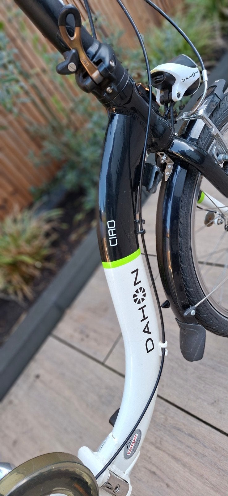 Dahon Ciao vouwfiets, Ophalen, Gebruikt, Velgrem, Versnellingen