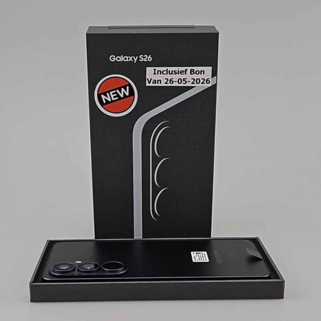 Samsung Galaxy S26 5G 256GB DUOS Black | Nieuw Met Bon, Samsung, Nieuw, Support@Samsung.com, 129, Samsung-ro, Yeongtong-gu
Suwon-si, Gyeonggi-do 16677
South Korea