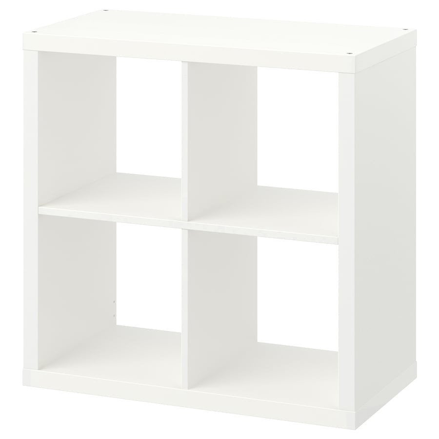 IKEA Kallax 2x2 Vakkenkast Wit - Licht Gebruikt, Huis en Inrichting, Ophalen, Gebruikt