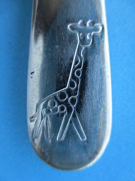 (KB5170) Kinderbestek Giraffe, Ophalen of Verzenden, Gebruikt