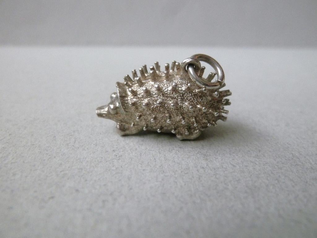 Mooie oude bedel zilver Egel., Verzenden, Zilver, Hanger