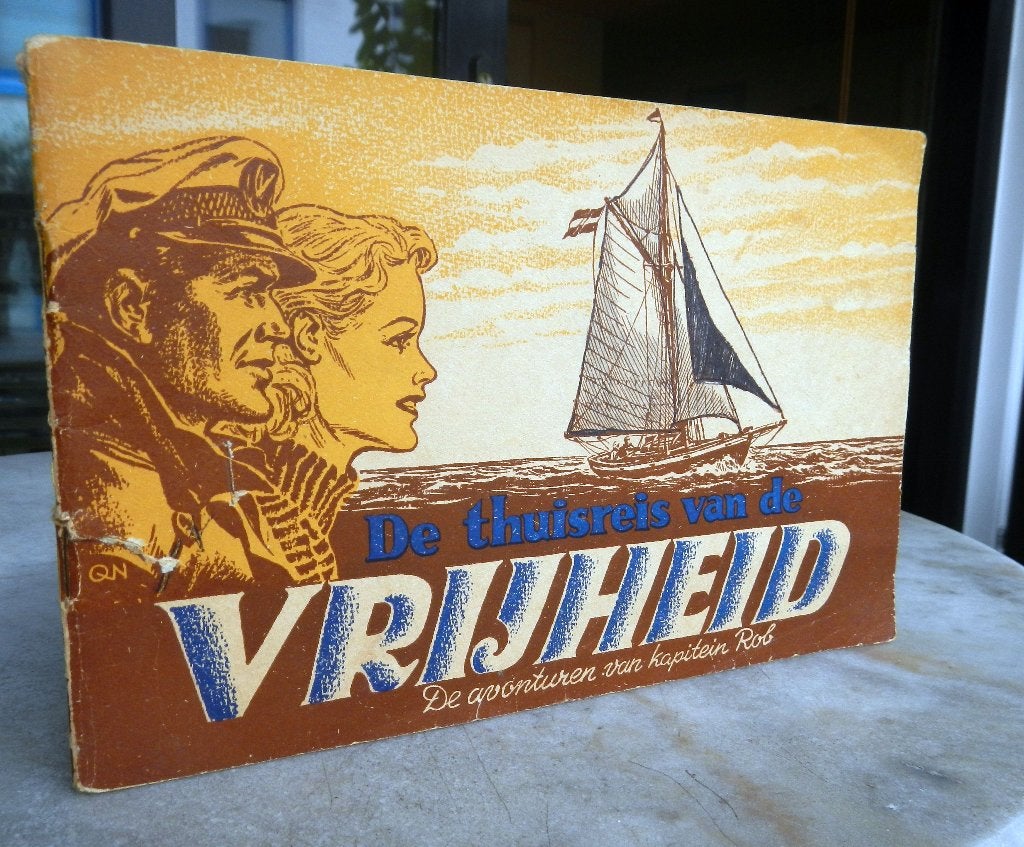 Kapitein Rob - De thuisreis van De Vrijheid (1954), Eén stripboek, Ophalen of Verzenden, Zo goed als nieuw