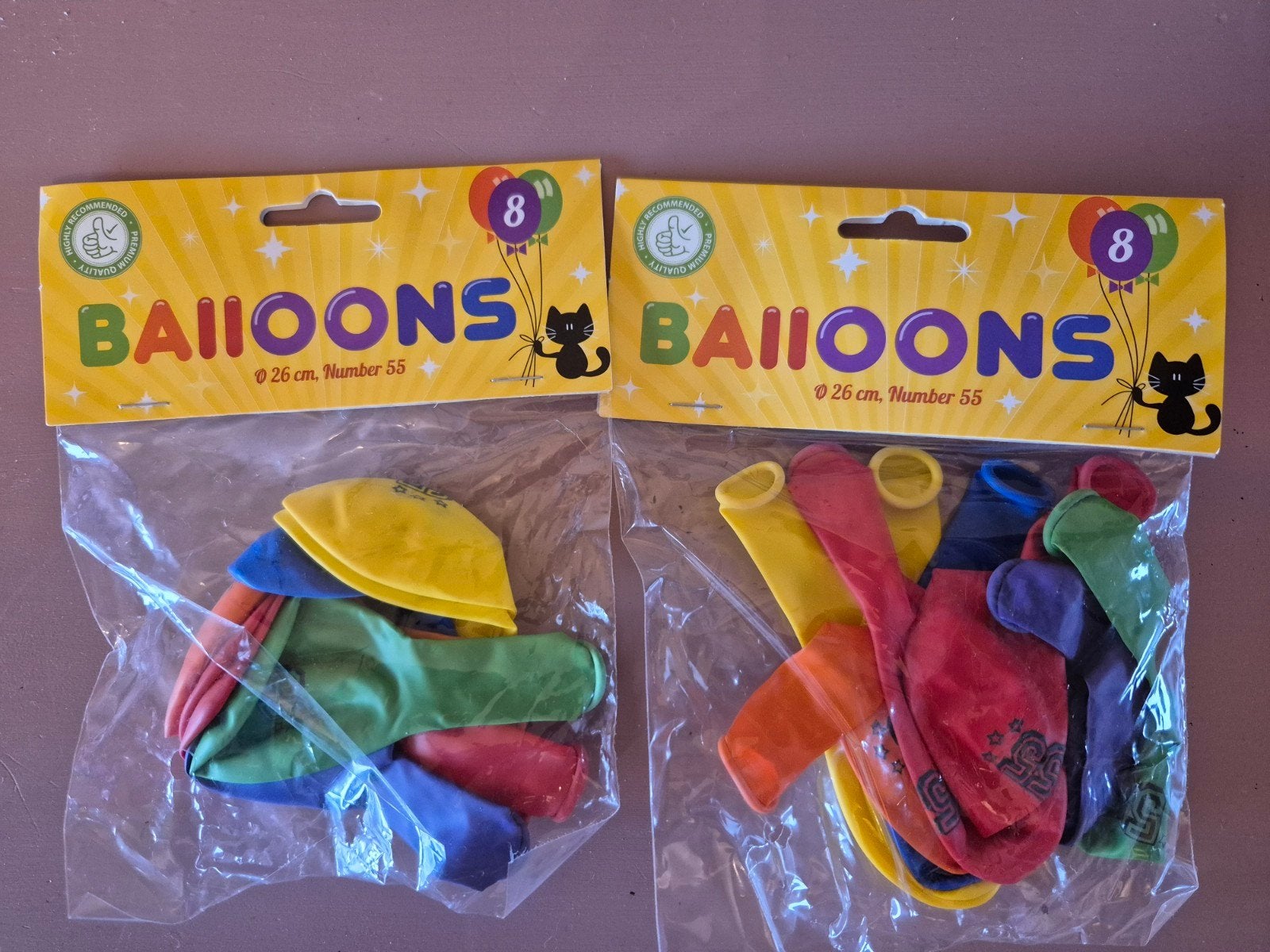 Ballonnen 55 jaar 16 stuks, Ophalen of Verzenden, Nieuw, Versiering, Verjaardag