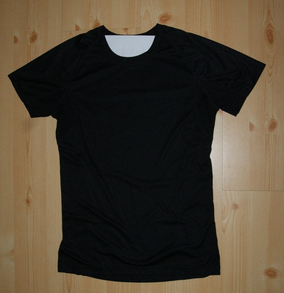 CLIQUE sportshirt maat S met aparte achterkant., Zwart, Overige typen, Ophalen of Verzenden, Zo goed als nieuw