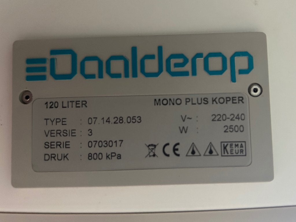 Itho Daalderop Mono Plus Koper 120L, Ophalen, Gebruikt