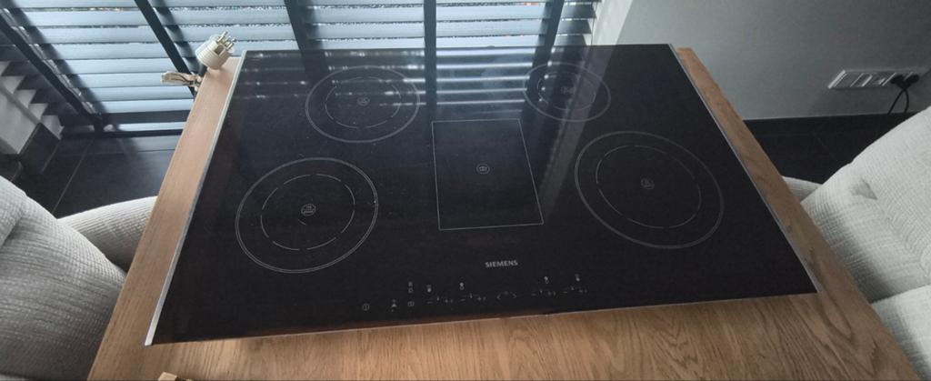 Siemens EH787501E Inductiekookplaat - 4 zones, Witgoed en Apparatuur, Ophalen, Gebruikt, 4 kookzones, Inbouw