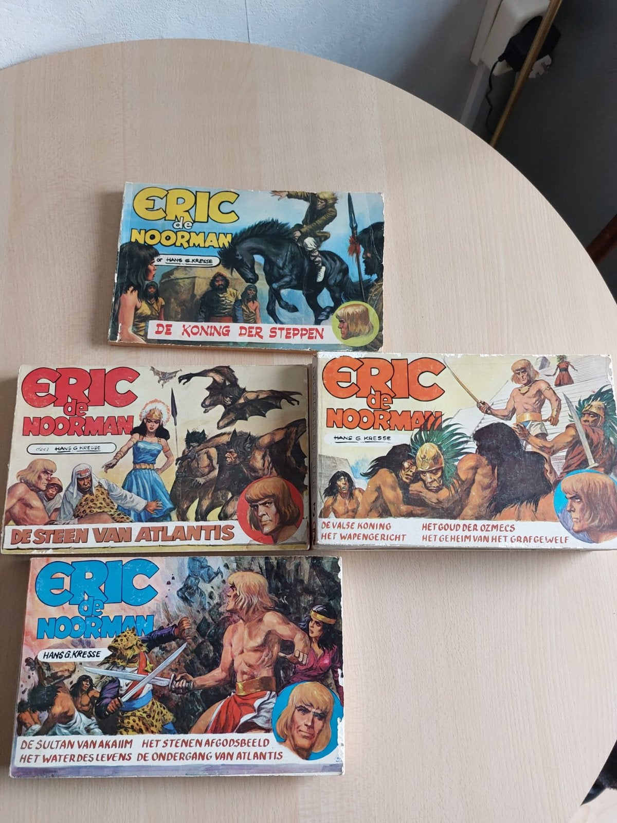Eric de Noorman - Complete serie stripboeken (4 delen), Complete serie of reeks, Ophalen of Verzenden, Gelezen