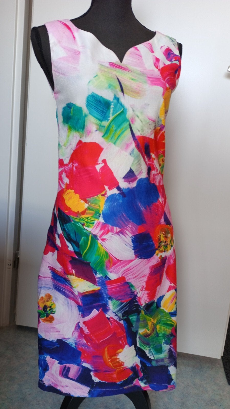Smashed Lemon jurk met kleurrijke print - Maat M/38, Maat 38/40 (M), Meerkleurig, Ophalen of Verzenden, Zo goed als nieuw