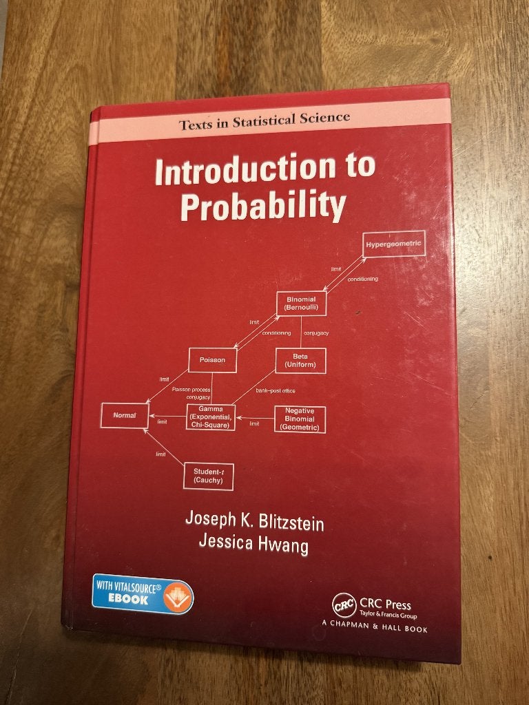 Introduction to probability - Blitzstein & Hwang, Boeken, Ophalen, Blitzstein, Beta, WO