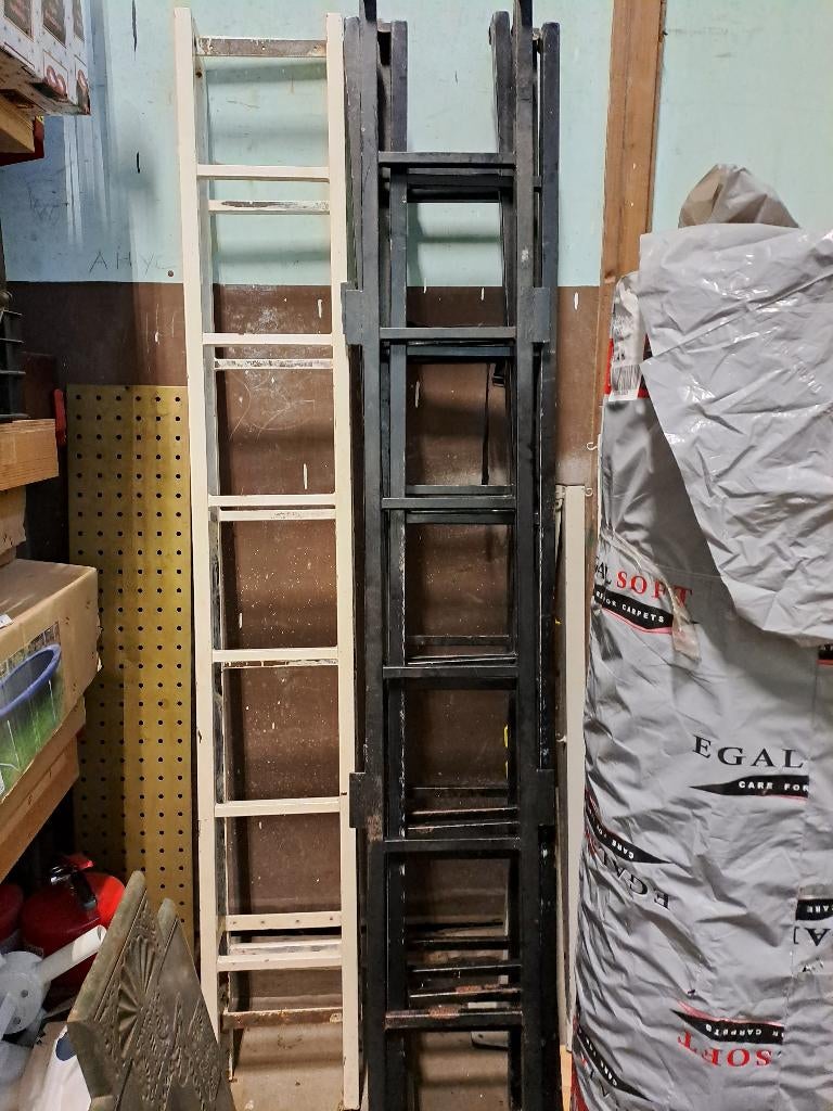 Stalen trap, zwart, 5x, Ophalen, Gebruikt, Overige typen