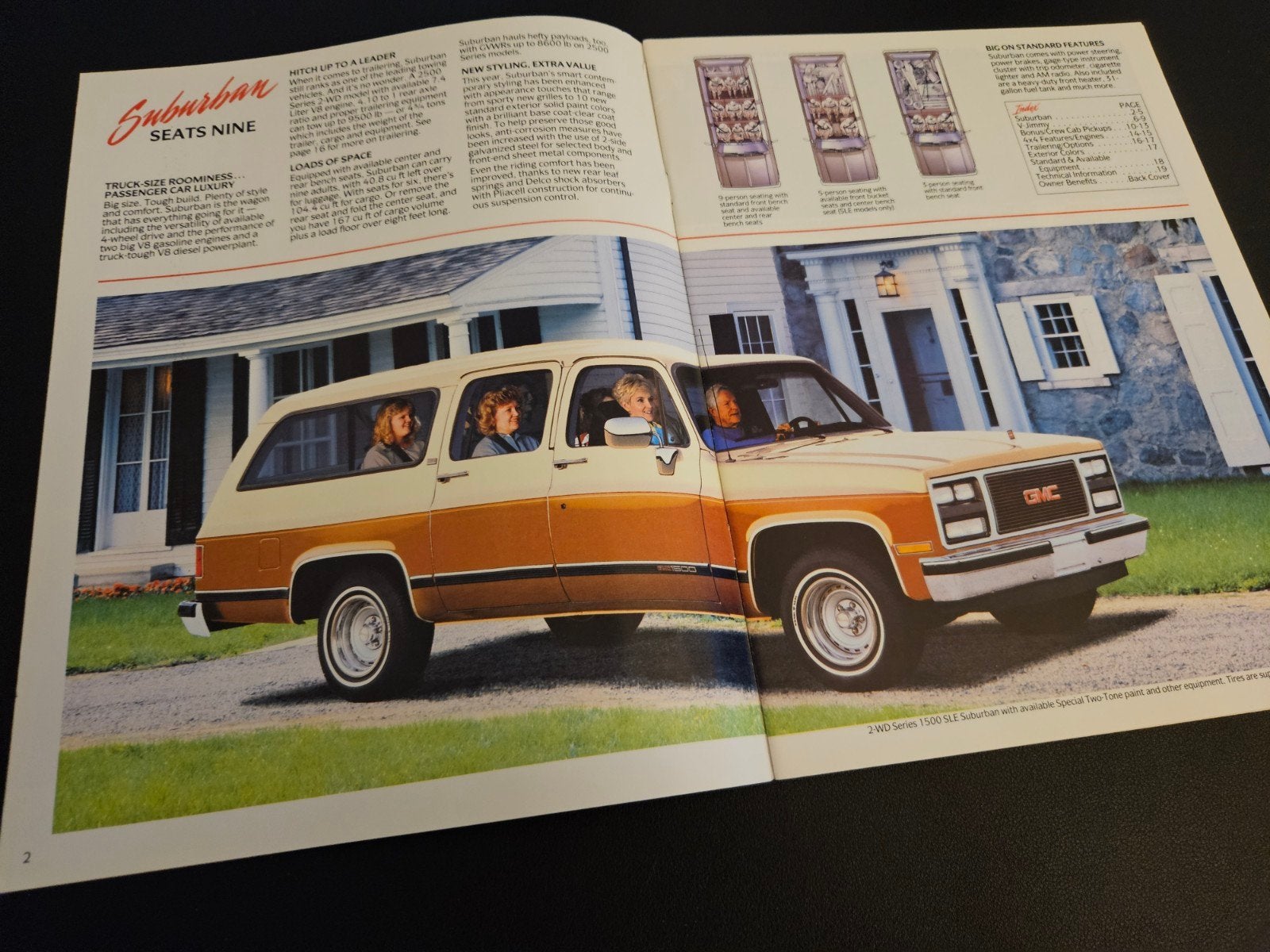Brochure GMC V-Jimmy/Suburban/Bonus & Crew Cab 1989 USA, Ophalen of Verzenden, Zo goed als nieuw, Overige merken