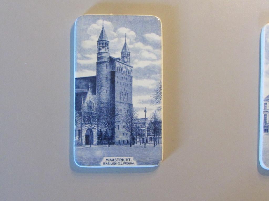 Wandbordje Maastricht Soc Ceramique Basiliek, Antiek en Kunst, Antiek | Keramiek en Aardewerk, Ophalen of Verzenden