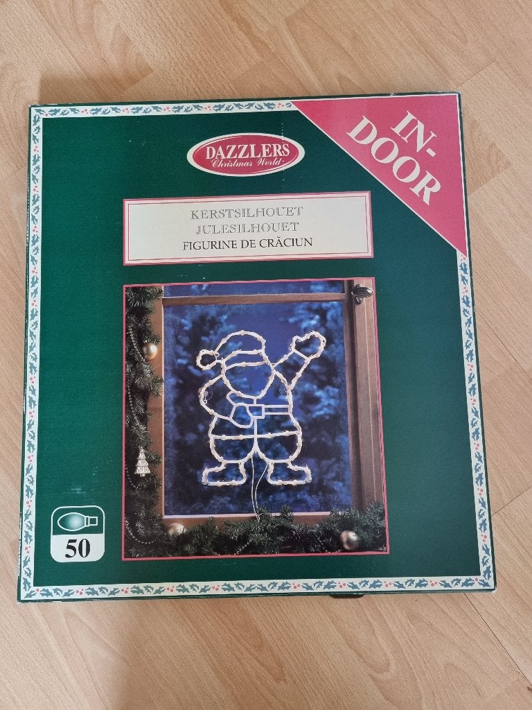 Kerstversiering kerstman met lichtjes, Diversen, Ophalen of Verzenden, Zo goed als nieuw
