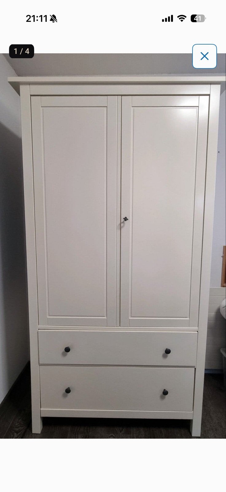İkea hemnes kledingkast met 2 laden, Ophalen, 50 tot 70 cm, 105 cm of meer, 100 cm of meer