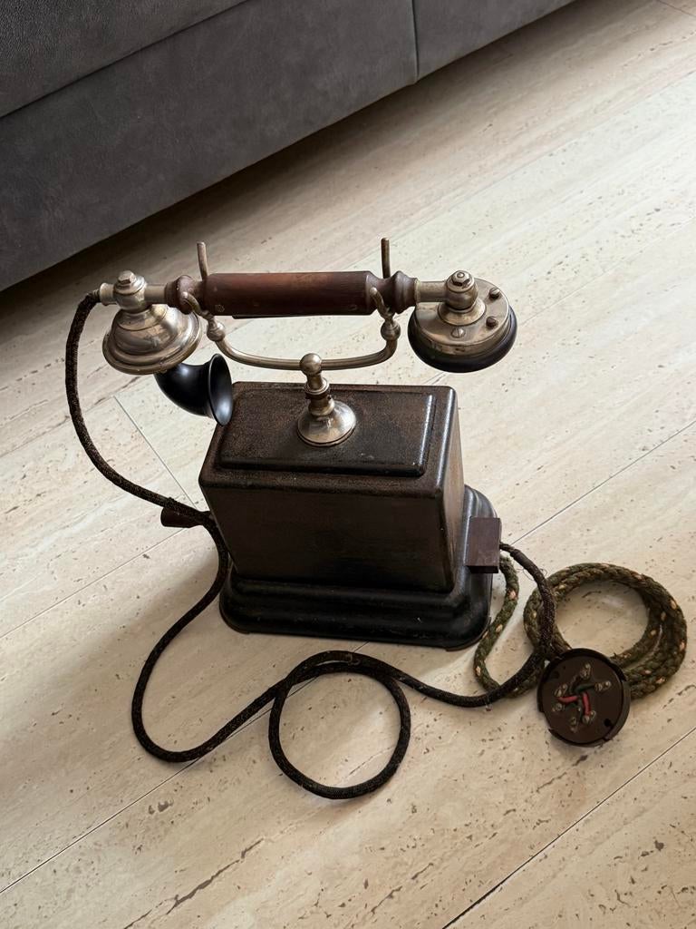 Geheel originele Antieke Telefoon - Decoratief Vintage Stuk, Ophalen of Verzenden, Gebruikt