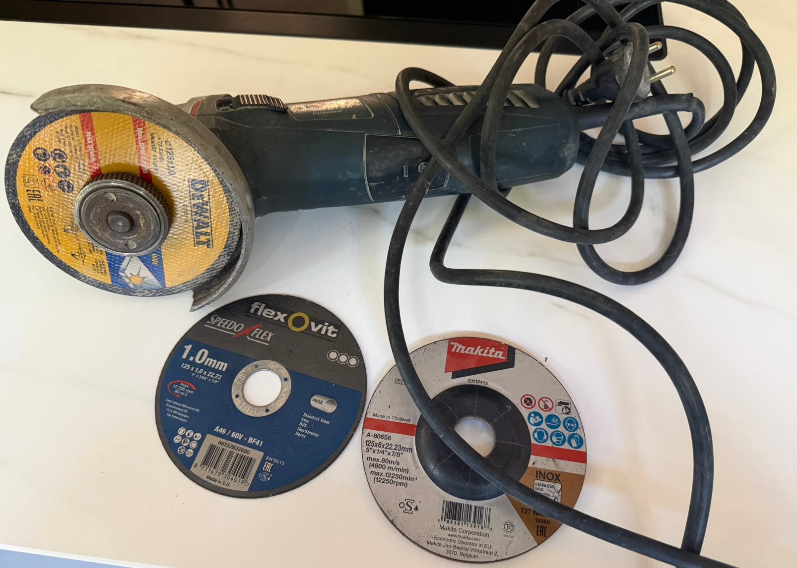 Bosch Professional Slijptol GWS 12-125 CI, Doe-het-zelf en Verbouw, Gereedschap | Slijpmachines, Ophalen, Gebruikt, 1000 watt of meer