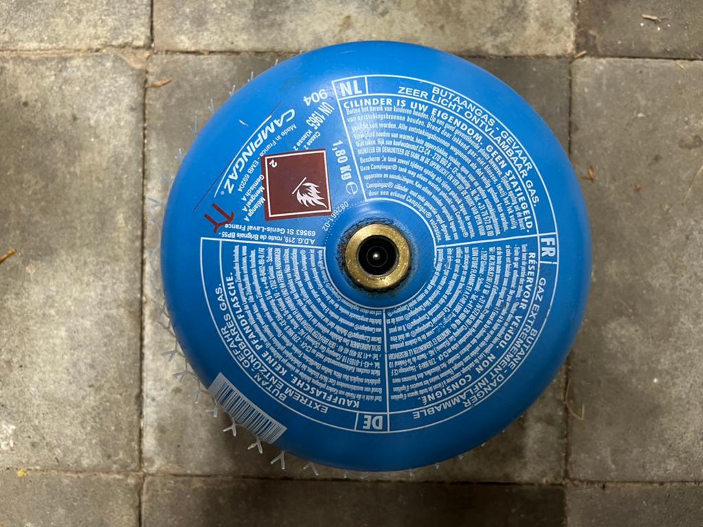 Campingaz 904 gasfles 1,8 kg - deels leeg, Ophalen, Zo goed als nieuw