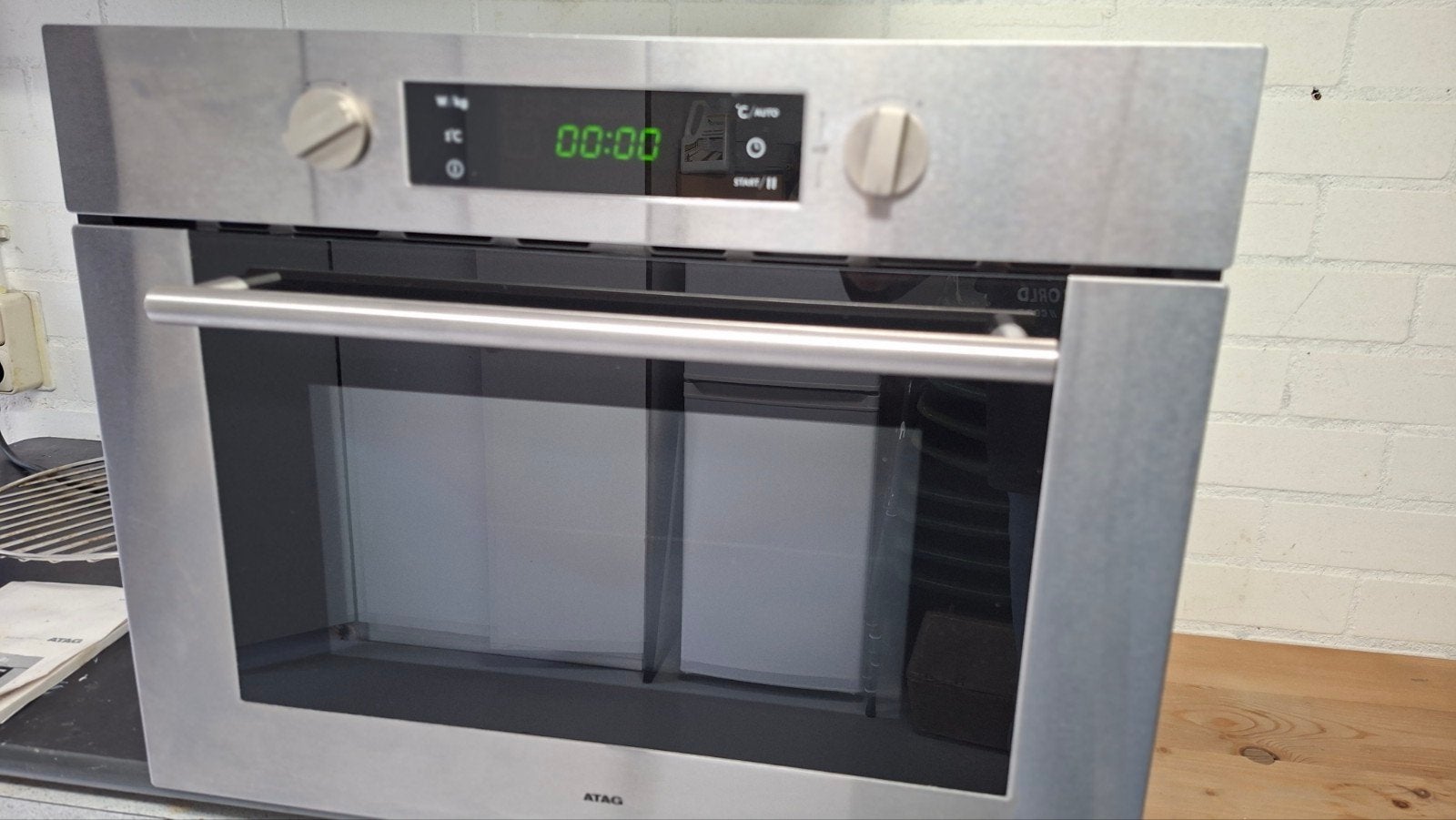 ATAG MC4111E Inbouw Combi Magnetron-oven, Witgoed en Apparatuur, Ovens, Gebruikt, Inbouw, Combi-oven, Atag, 45 tot 50 cm, 45 tot 60 cm
