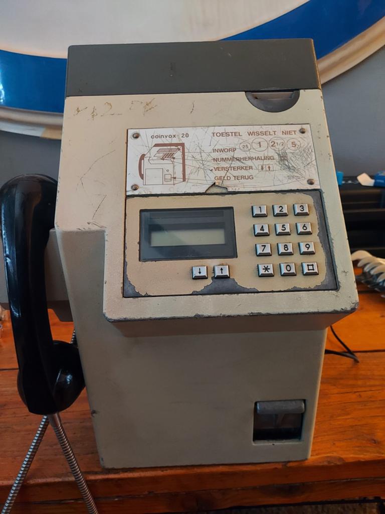 Munttelefoon coinvox 20, Ophalen, Gebruikt
