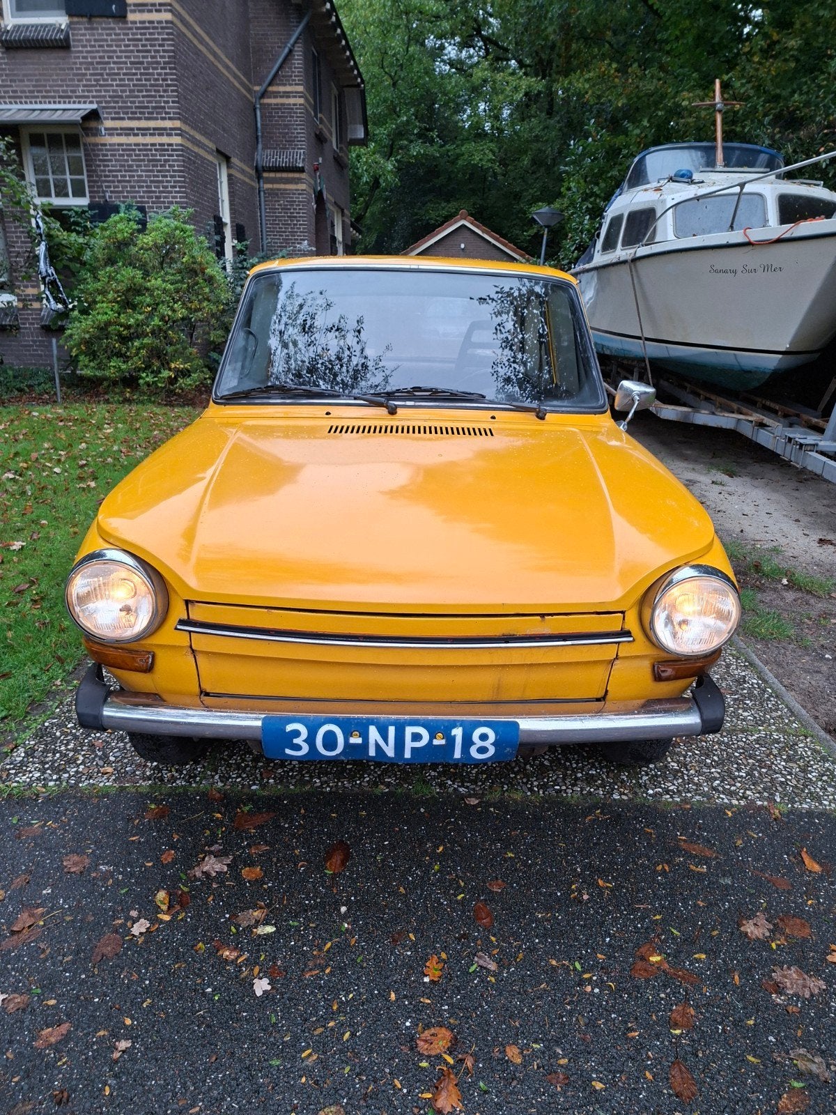 DAF 46 0.8 Super Luxe AUT 1977 Geel volvo, Auto's, Automaat, 4 cilinders, Particulier, Hatchback