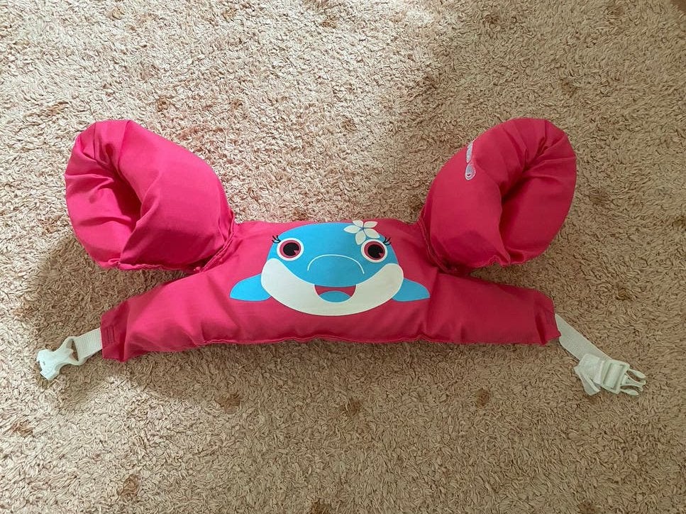 Sevylor Puddle Jumper met dolfijn, Gebruikt, Jongen of Meisje, One size, Ophalen of Verzenden