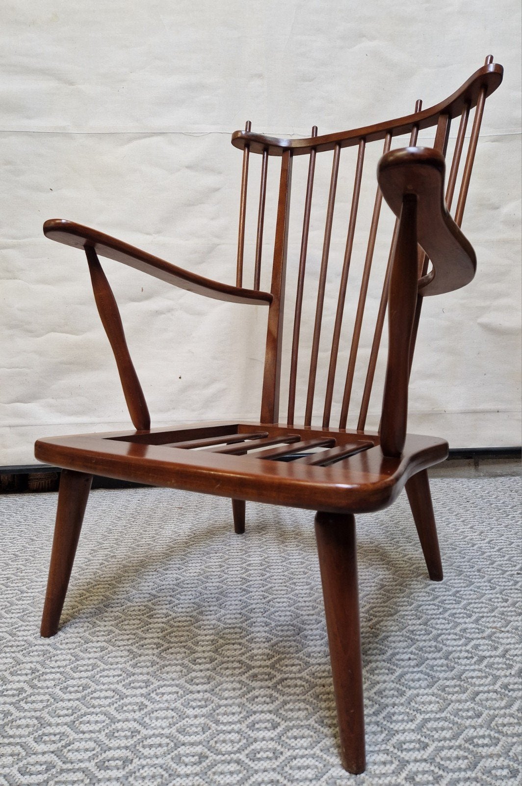 retro chair/vintage houten spijlenstoel ophalen voor 29 juli, Ophalen, Huis en Inrichting