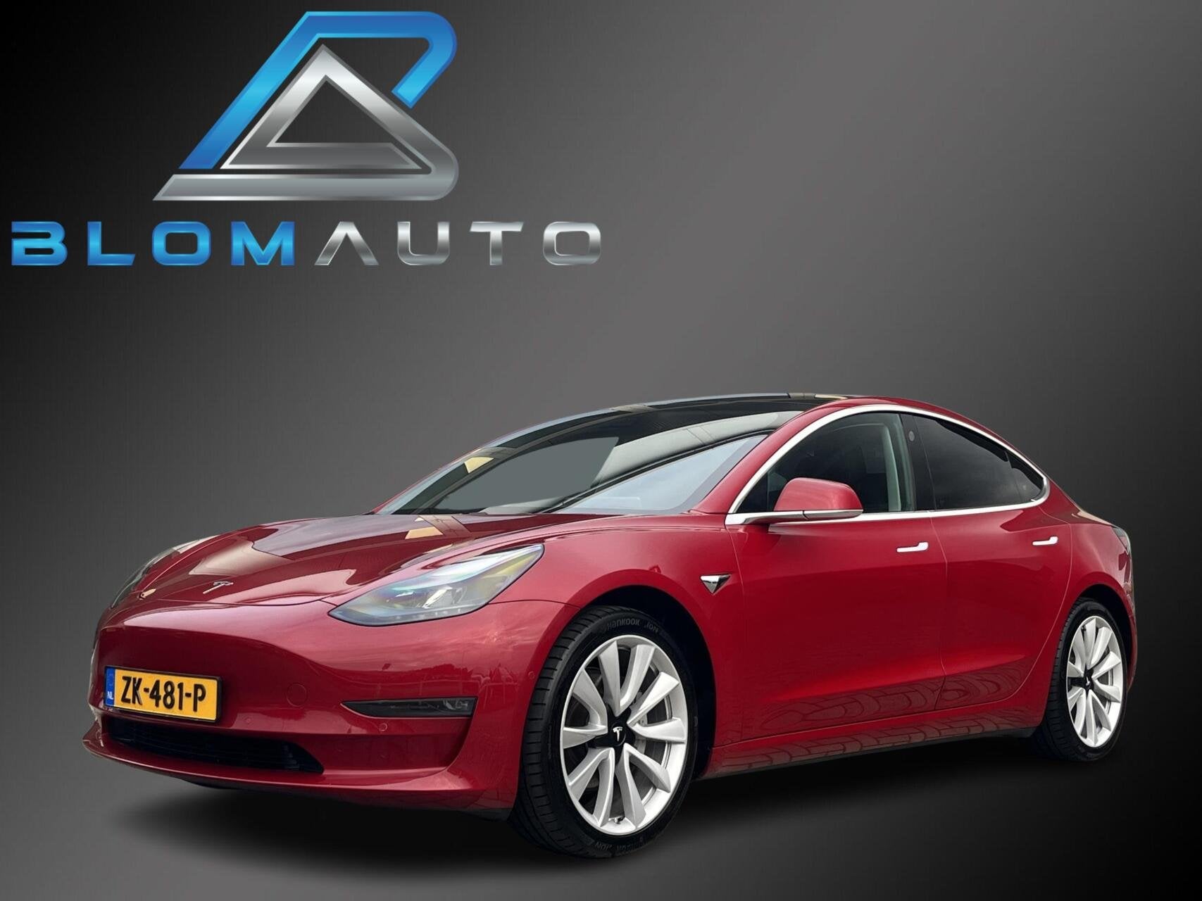 Tesla Model 3 Long Range AWD 75 kWh 352PK PERFORMANCE VELG, Automaat, Adaptive Cruise Control, Zwart, 351 pk
